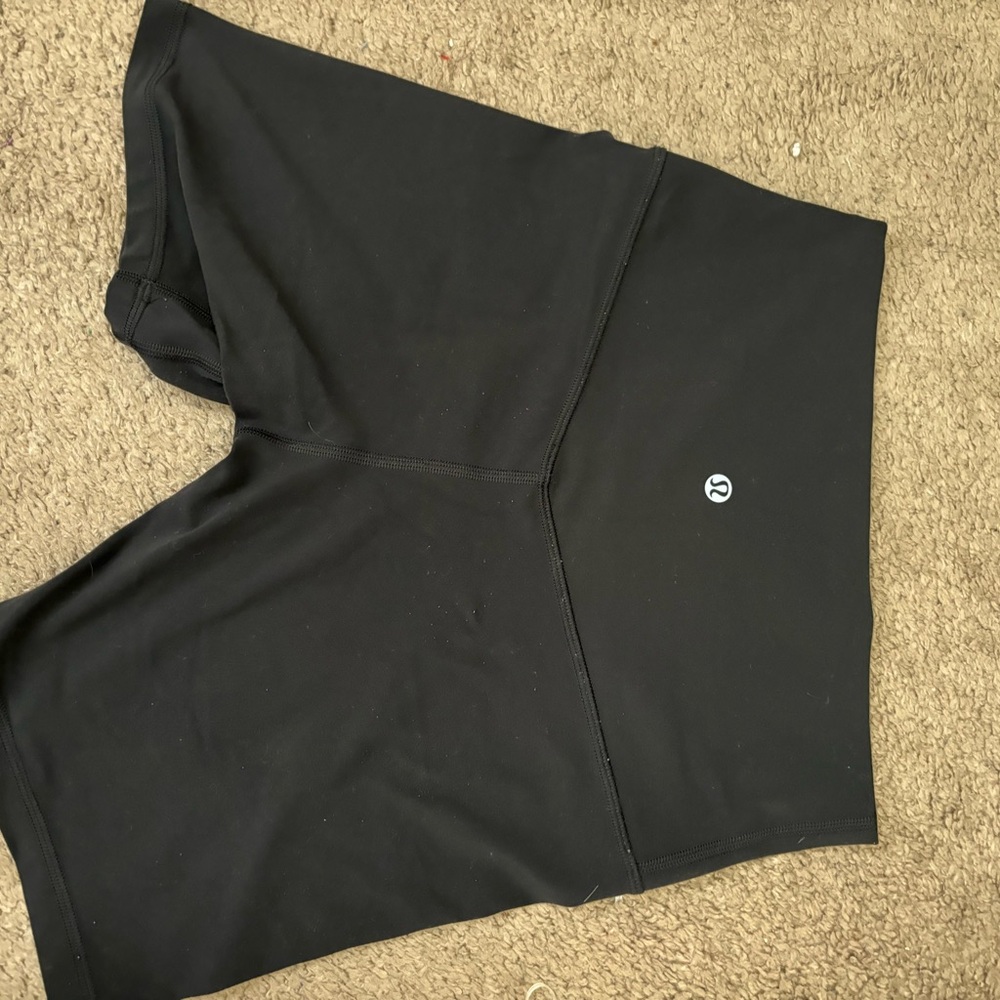 LULULEMON black align biker shorts size 6